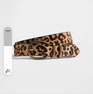 Gap Women's Brown & Black Cowhide Leather Belt Size Large